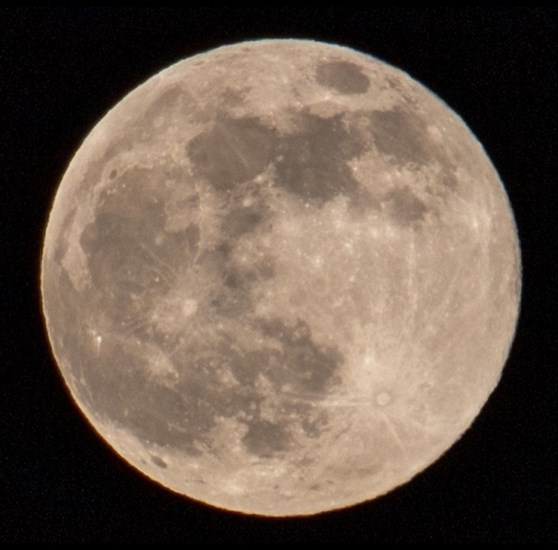Sheldon Herman took this close up of last night's full moon from his South Okanagan location.