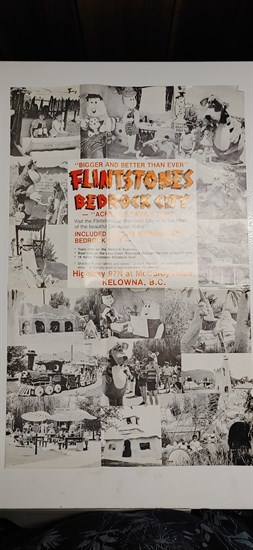 Poster from Bedrock City's early days.