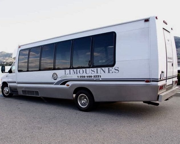 Luxury limo buses are available.