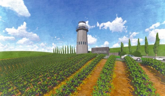 This was the lighthouse design originally proposed.