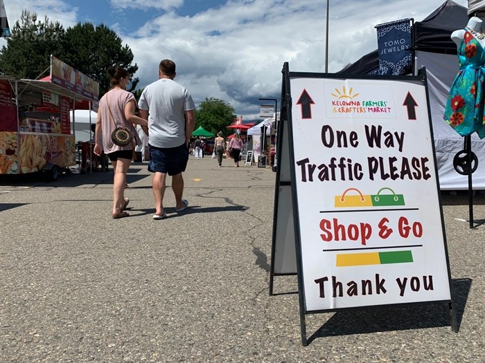 The Kelowna Farmers' and Crafters' Market, June 9, 2021.