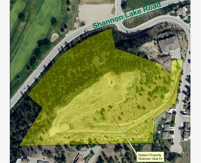 This is the hilltop location proposed for the spa.