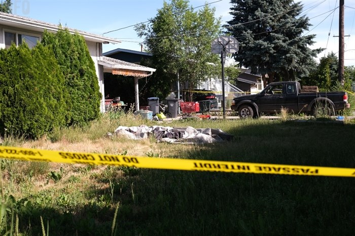 The Kelowna RCMP is investigating a suspected homicide at 1210 Sycamore Road in Rutland, June 17, 2021.
