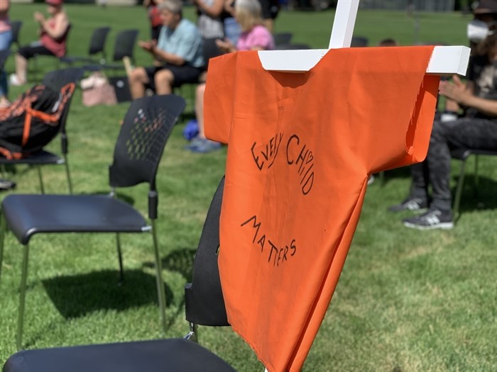 The Ki-Low-Na society held a healing walk, traditional food, drumming, and speeches from elders, residential school survivors, and local dignitaries.  
