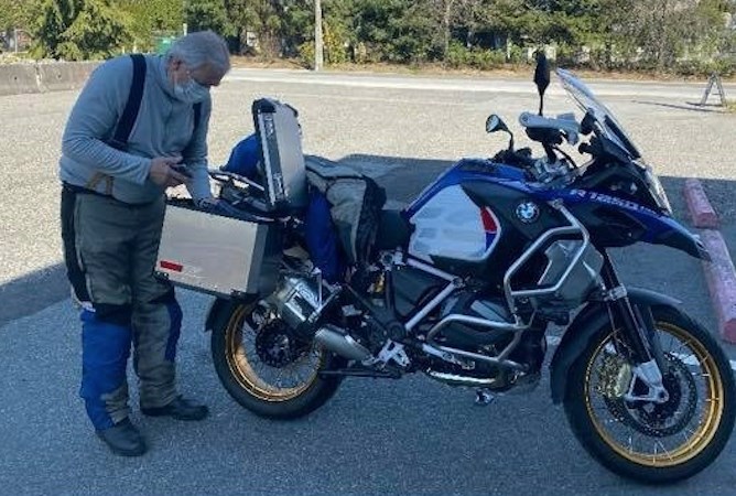 Mark Foan, 71, of Kamloops was last seen headed towards his home in Westsyde on his 2020 BMW motorcycle — B.C. licence Z01032.