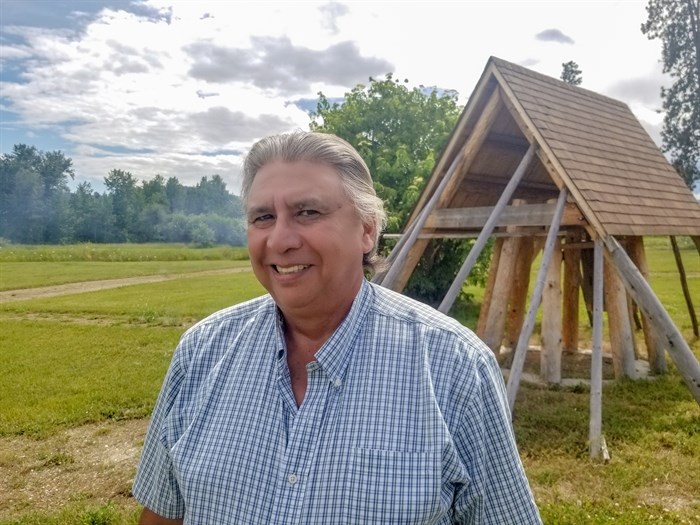 Dan Wilson stands in Komasket Cultural Park in the Okanagan Indian Band community in 2020, prior to this summer’s evacuations.
