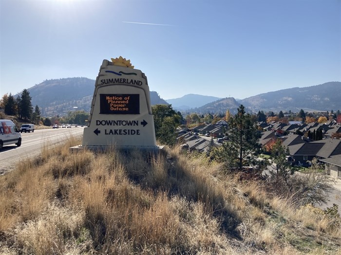 The District of Summerland is notifying citizens of a second planned power outage the evening of Oct. 22, 2021.