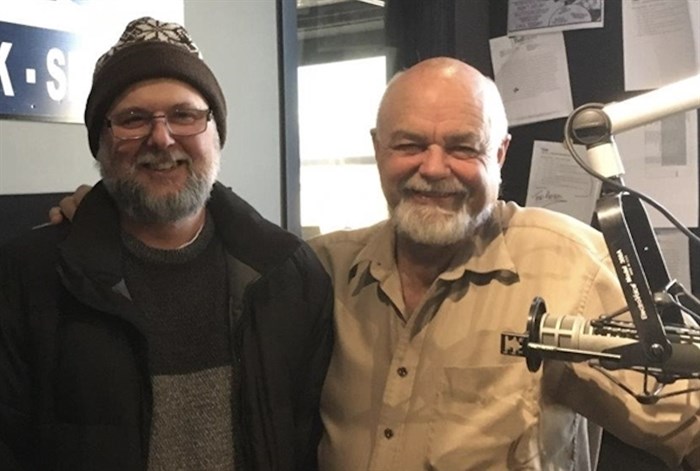 Don Burnett, right, and his co-host Ken Salvail, pose for a photo. After almost 40 years of offering garden tips to Kelowna radio listeners, Don Burnett’s Garden Show is expanding to Victoria starting Saturday, Oct. 30, 2021.
