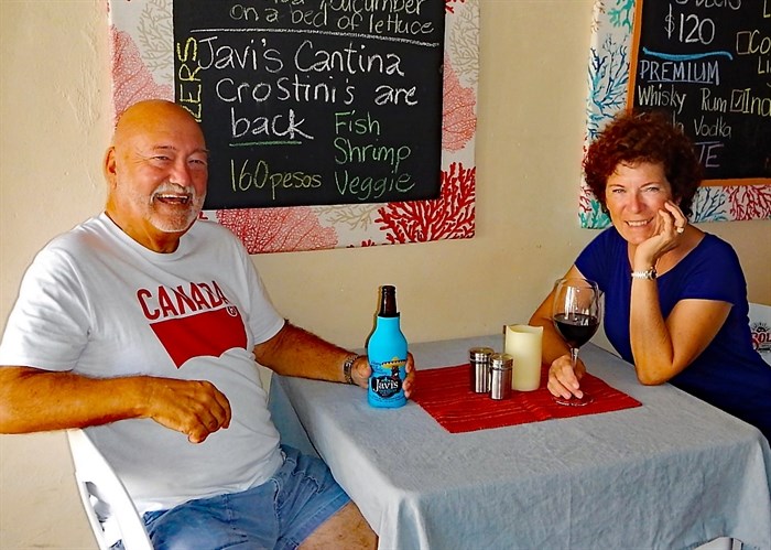 Author Lynda L. Lock, right, and her late husband Lawrie Lock when they were living in Mexico. 