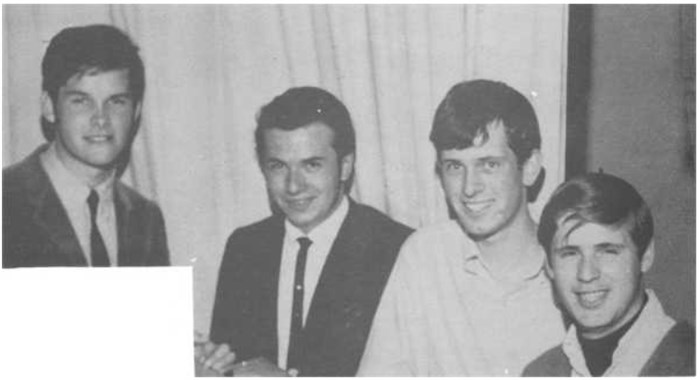 Keith Dinicol, second from the left, is seen in this old Kam High photograph from 1968. 