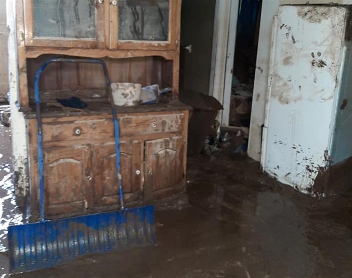Lenora Fletcher's flooded basement in Merritt.