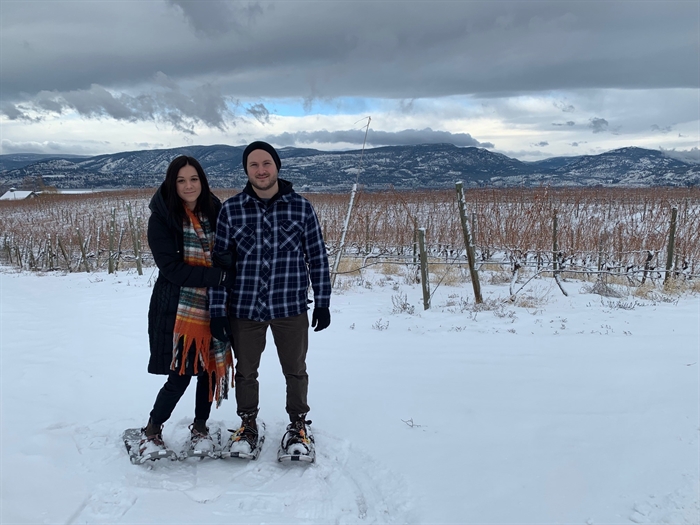 Go for a romantic snowshoe at The View Winery and Wards Cider throughout January and February.