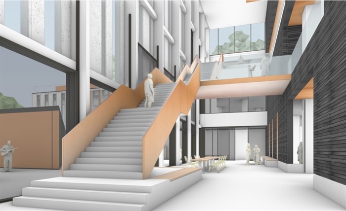 This sketch is of the inside of the campus.