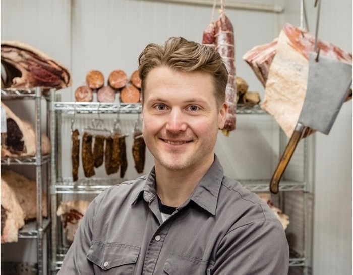 Brody White is co-owner of Chop N Block and a charcuterie processing plant in Kamloops. 