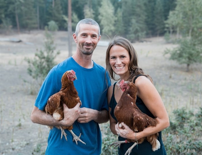 James and Chelsea Keenan from Keenan Family Farms in Salmon Arm.