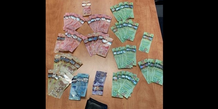 The RCMP seized $9,000 from one traffic stop in the South Okanagan last week. 