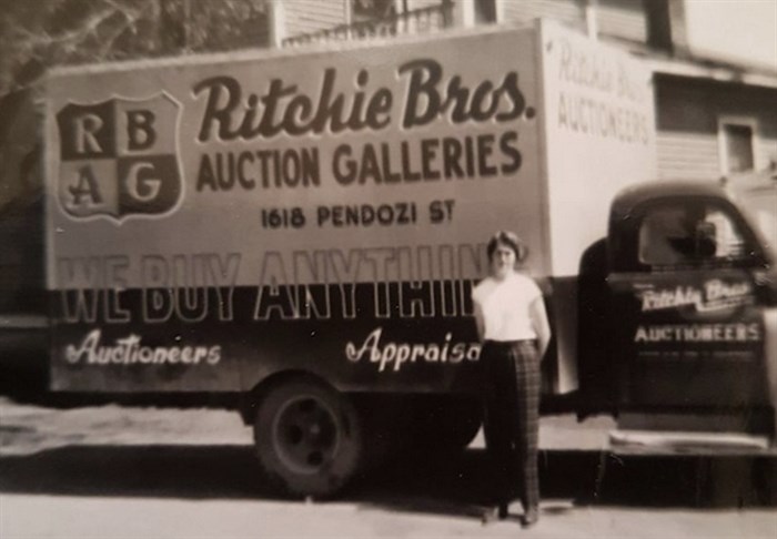 One of the Ritchie brothers' earlier delivery trucks.