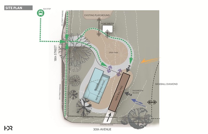 A proposed site plan.
