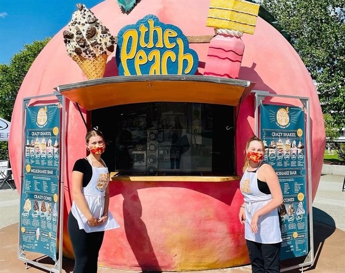 The Peach concession on Lakeshore Drive. 