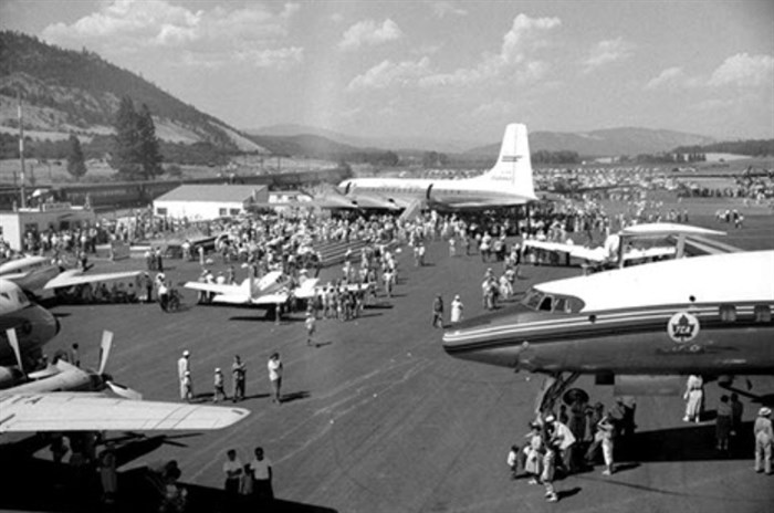 This is the official opening of the newly expanded airport in 1960.