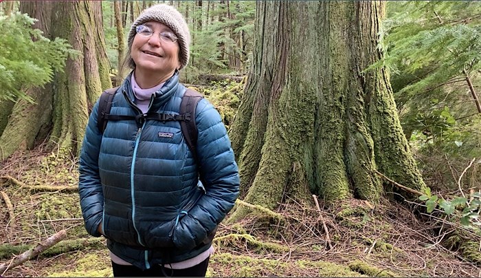 Cortes Island resident Lisa Ferentinos is determined to save the Delight watershed's old-growth trees from logging.
