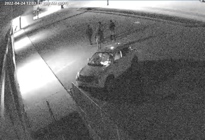 A photo of the suspect vehicle