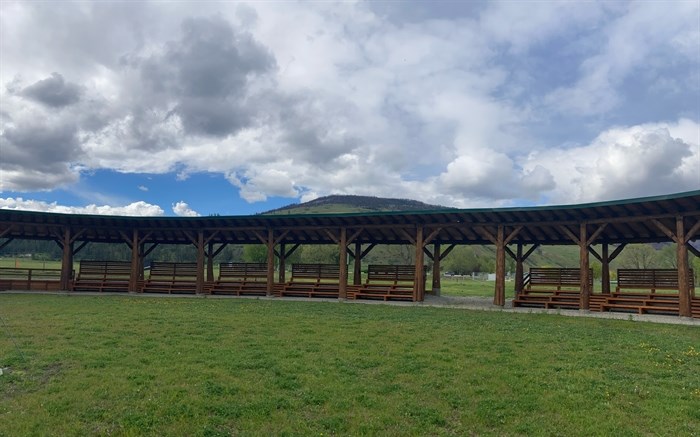 Many of the huge logs and timbers used to construct the new Cultural Arbor were reclaimed from the original arbor, which was decommissioned in 2018.