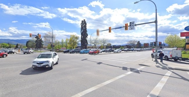 The Dilworth Drive and Harvey Avenue intersection is one of the most accident-prone in the province, according to ICBC data.
