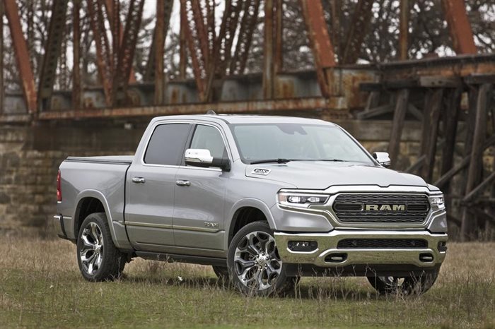 This photo provided by Stellantis shows the 2022 Ram 1500 with the eTorque engine, a full-size mild hybrid pickup that gets an EPA-estimated 19-22 mpg, depending on the choice of a V6 or a V8. 