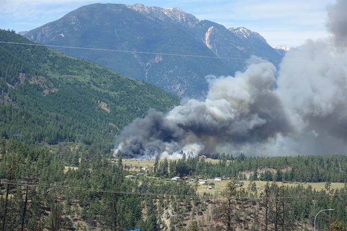 A wildfire ignited on July 14, 2022, west of Lytton.