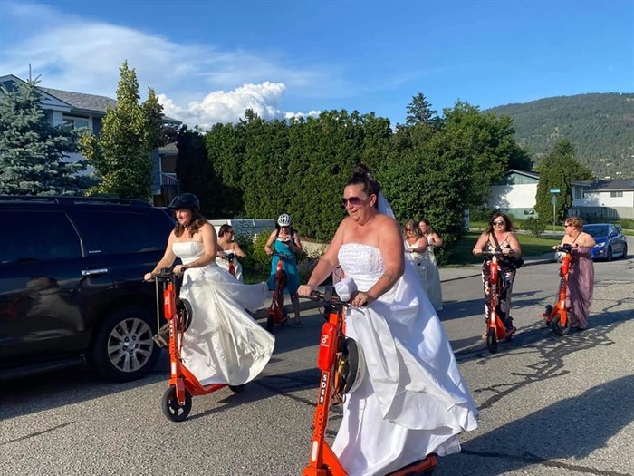 Scooter riders in Vernon last year.