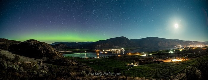 The northern lights as seen from Osoyoos during the early hours of July 20, 2022. 