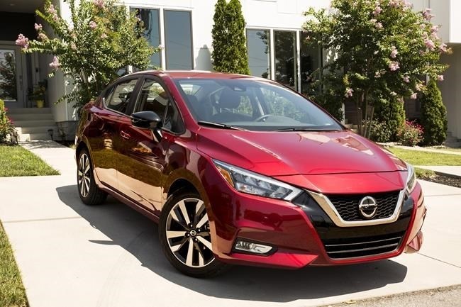 This photo provided by Nissan shows the 2022 Versa, a subcompact sedan that was once the least expensive vehicle available but has gone up slightly in price but also in its materials and build quality in this current generation.
