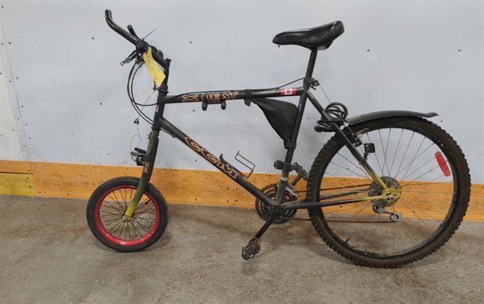 This modified bike garnered plenty of attention getting a two-dollar bid by Friday afternoon.