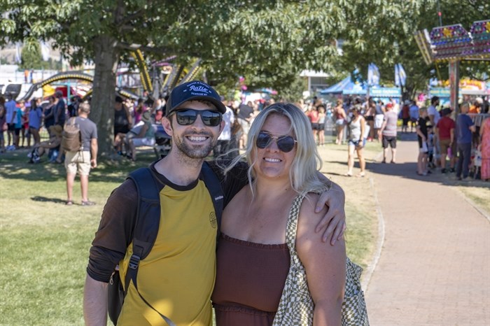 Lovers Brett Cizmar and Nicole Slipetz were spending quality time together at Peachfest.