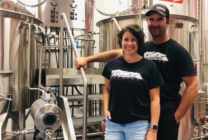 Marc and Meaghan Zaichkowsky held a grand opening for their new home-based brewery Ricochet Brewing Aug. 6, 2022.