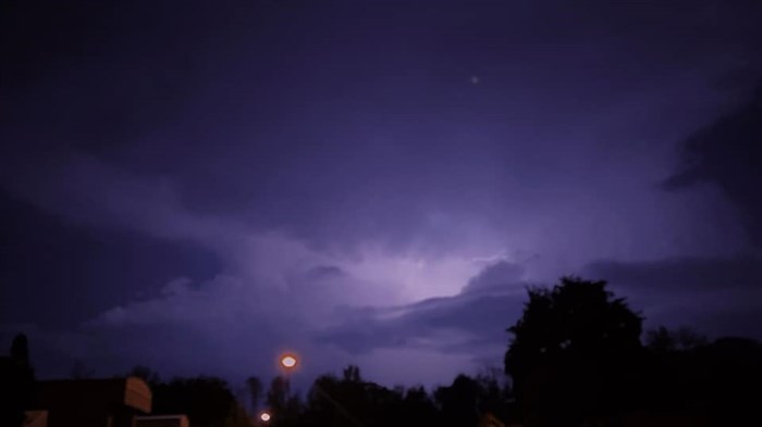 A lightning storm, Aug. 10, 2022.
