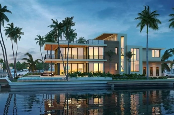 Increasingly, U.S. coastlines are home to mansions for the ultra-rich, like this $40 million home in South Florida.