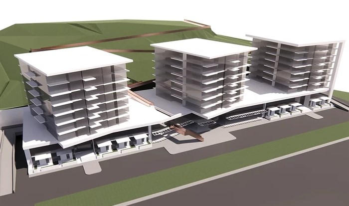 The proposed 10-storey development.