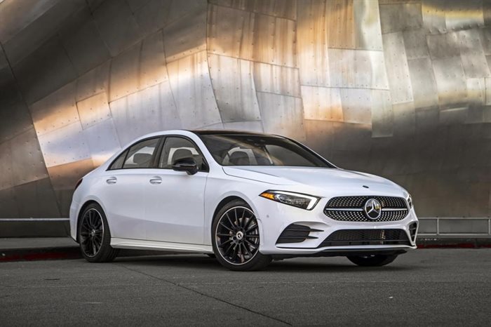 This photo provided by Mercedes-Benz shows the 2022 Mercedes-Benz A-Class, one of the best small luxury sedans on the market today. 