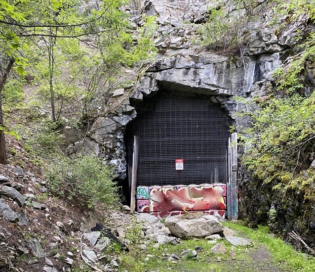 The Adra Tunnel is a part of the Kettle Valley Railway that has been falling into ruins for decades. 