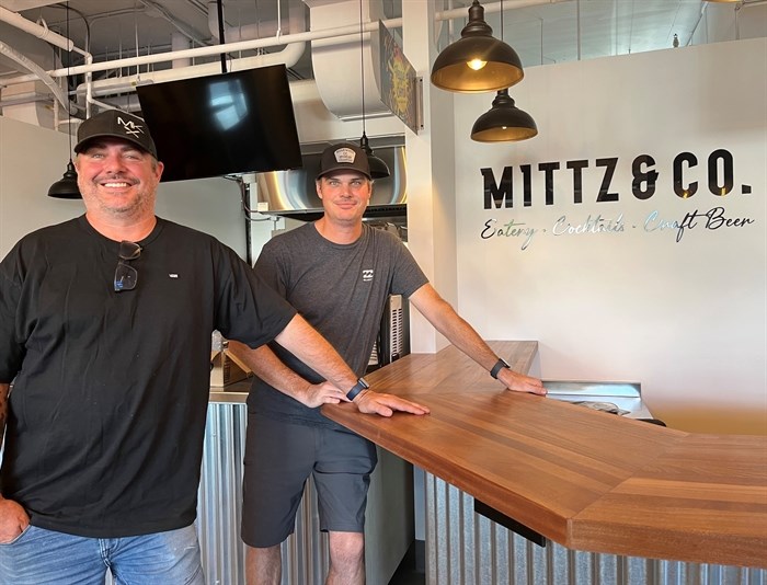 Jeff Mitton (left) and Steve Mitton are co-owners and managers of Yew Street Food Hall at 107 Yew Street in Kamloops. 