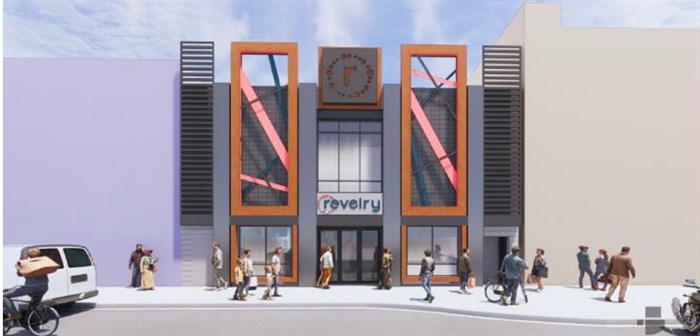 This is a rendering of the new Revelry Food and Music Hub on Ellis Street in downtown Kelowna.