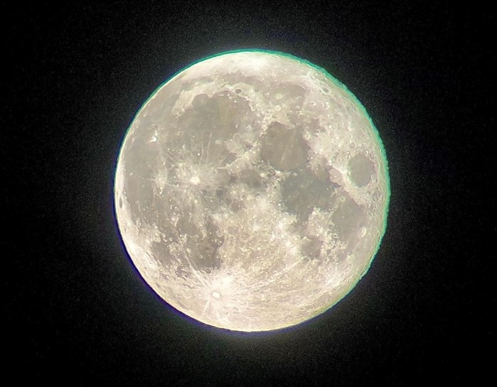 A photo of the Harvest Moon taken in Vernon on Sept.10, 2022.  