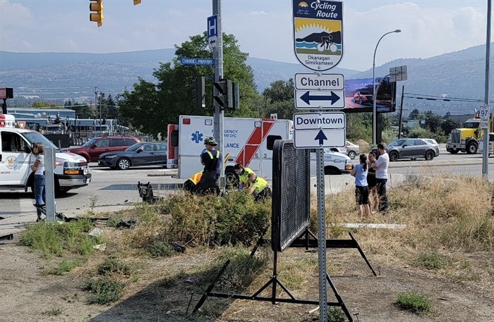 A 64-year-old Penticton man riding a motorcycle was killed in a crash with a car on the Channel Parkway in the city, Thursday, Sept. 15, 2022.