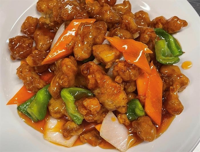 A Sweet and Sour Pork dish at Jade Asian Kitchen in Vernon. 