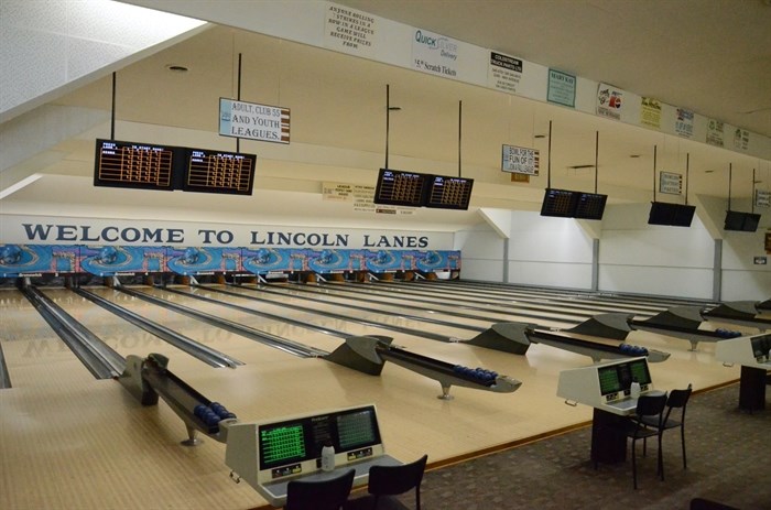 The 14 lane bowling alley