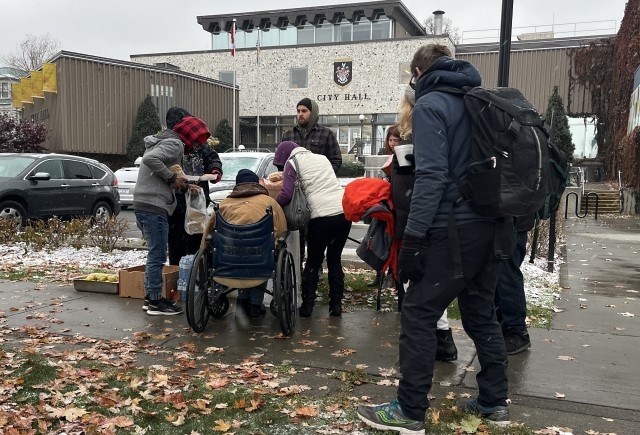The Loop opened as an emergency winter shelter in Kamloops after its volunteers handed out warm clothes and food to the homeless on Nov. 3, 2022.