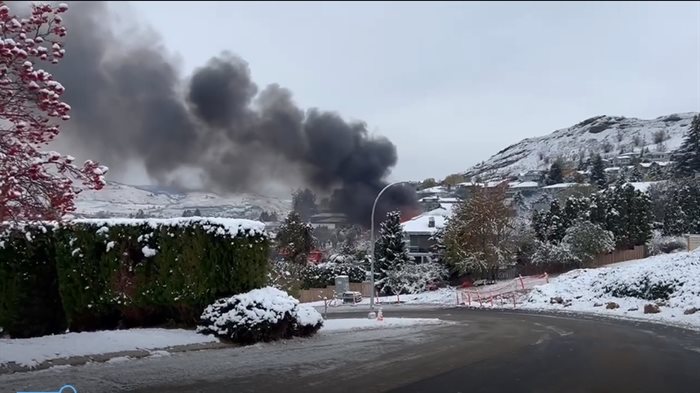 A house fire on Cherry Lane in Coldstream, Nov. 6.