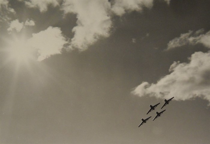 F 86 Sabres flying in formation